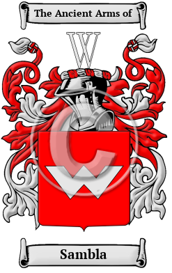 Sambla Family Crest Download (JPG) Heritage Series - 300 DPI
