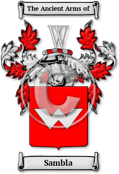 Sambla Family Crest Download (jpg) Legacy Series - 150 DPI