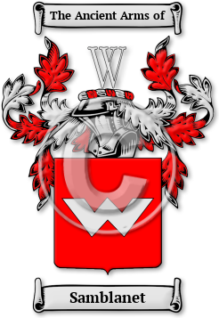 Samblanet Family Crest Download (JPG) Legacy Series - 600 DPI