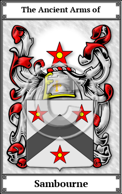 Sambourne Family Crest Download (JPG)  Book Plated - 150 DPI