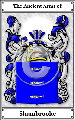 Shambrooke Family Crest Download (JPG)  Book Plated - 150 DPI