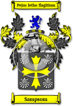 Sampsom Family Crest Download (JPG) Legacy Series - 600 DPI