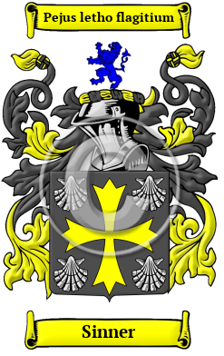 Sinner Family Crest/Coat of Arms