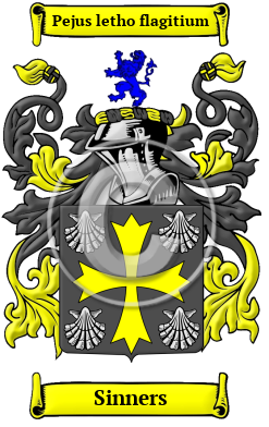 Sinners Family Crest/Coat of Arms