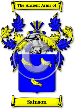 Sainson Family Crest Download (jpg) Legacy Series - 150 DPI
