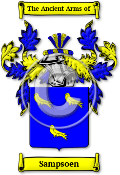 Sampsoen Family Crest Download (JPG) Legacy Series - 600 DPI