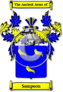 Sampson Family Crest Download (jpg) Legacy Series - 150 DPI