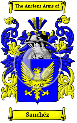 Sanchéz Family Crest/Coat of Arms