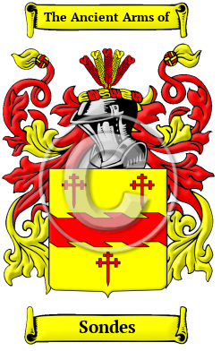 Sondes Family Crest/Coat of Arms