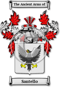 Santello Family Crest Download (JPG) Legacy Series - 600 DPI