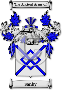 Sanby Family Crest Download (jpg) Legacy Series - 150 DPI