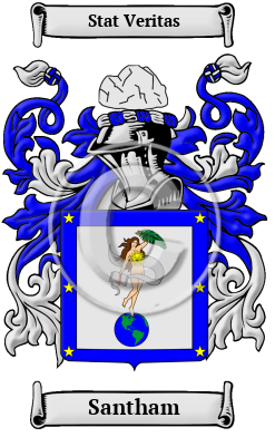 Santham Family Crest Download (JPG) Heritage Series - 600 DPI