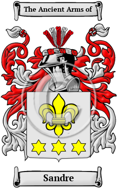 Sandre Family Crest Download (JPG) Heritage Series - 600 DPI