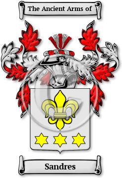 Sandres Family Crest Download (jpg) Legacy Series - 150 DPI
