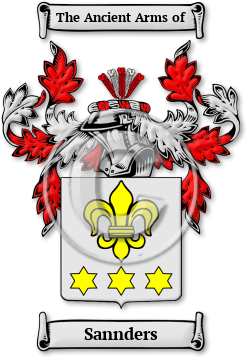 Sannders Family Crest Download (jpg) Legacy Series - 150 DPI