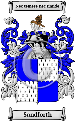 Sandforth Family Crest/Coat of Arms