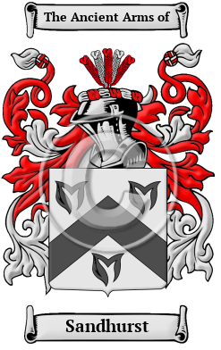 Sandhurst Family Crest Download (jpg) Heritage Series - 150 DPI