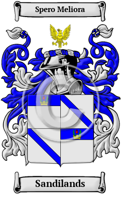 Sandilands Family Crest/Coat of Arms
