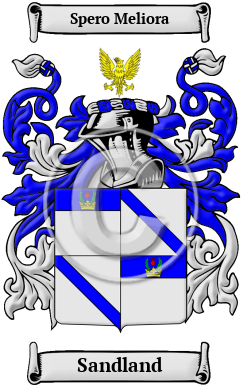 Sandland Family Crest/Coat of Arms