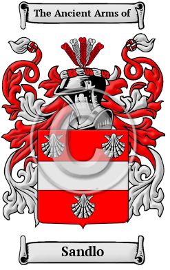 Sandlo Family Crest/Coat of Arms