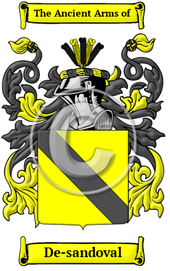 De-sandoval Family Crest Download (JPG) Heritage Series - 300 DPI