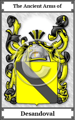 Desandoval Family Crest Download (JPG)  Book Plated - 150 DPI