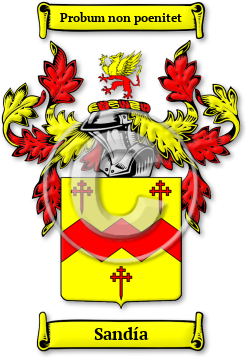 Sandía Family Crest Download (jpg) Legacy Series - 150 DPI