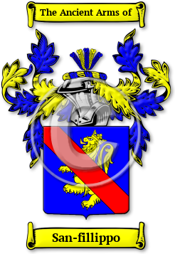 San-fillippo Family Crest Download (jpg) Legacy Series - 150 DPI