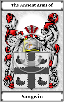 Sangwin Family Crest Download (JPG)  Book Plated - 150 DPI