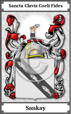 Sankay Family Crest Download (JPG)  Book Plated - 150 DPI