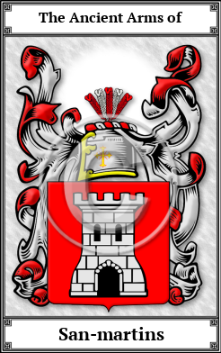 San-martins Family Crest Download (JPG)  Book Plated - 150 DPI