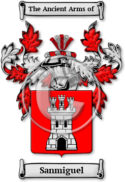 Sanmiguel Family Crest Download (jpg) Legacy Series - 150 DPI