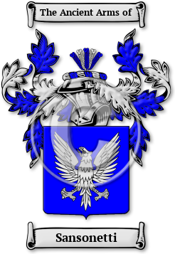 Sansonetti Family Crest Download (jpg) Legacy Series - 150 DPI