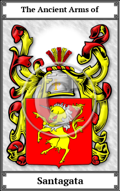 Santagata Family Crest Download (JPG)  Book Plated - 150 DPI