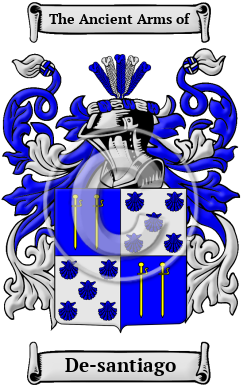 De-santiago Family Crest Download (JPG) Heritage Series - 300 DPI