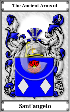 Sant'angelo Family Crest Download (JPG)  Book Plated - 150 DPI