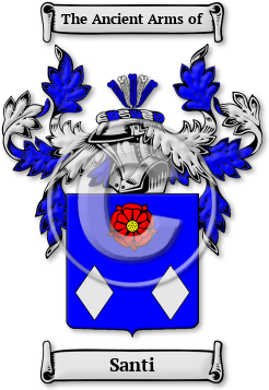 Santi Family Crest Download (JPG) Legacy Series - 600 DPI