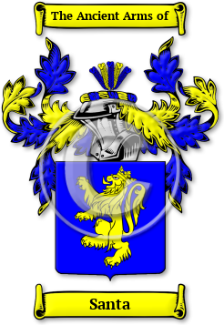 Santa Family Crest Download (jpg) Legacy Series - 150 DPI