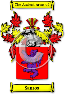 Santos Family Crest Download (jpg) Legacy Series - 150 DPI