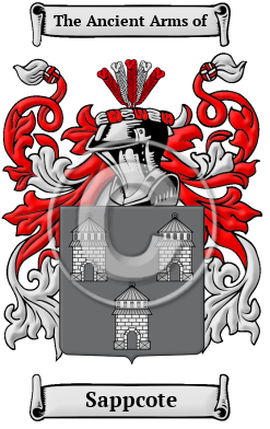 Sappcote Family Crest/Coat of Arms