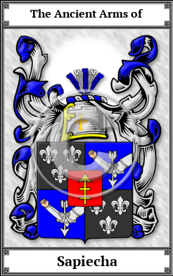 Sapiecha Family Crest Download (JPG) Book Plated - 600 DPI