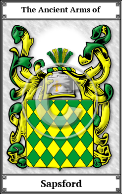 Sapsford Family Crest Download (JPG)  Book Plated - 150 DPI