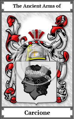 Carcione Family Crest Download (JPG)  Book Plated - 150 DPI