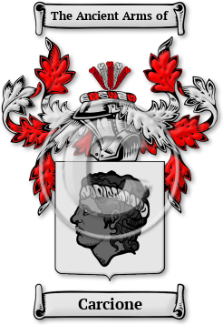 Carcione Family Crest Download (jpg) Legacy Series - 150 DPI