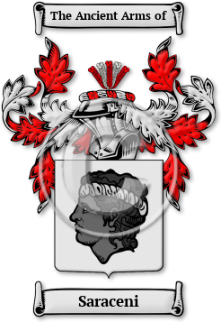 Saraceni Family Crest Download (jpg) Legacy Series - 150 DPI