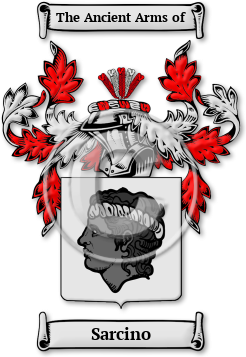 Sarcino Family Crest Download (jpg) Legacy Series - 150 DPI