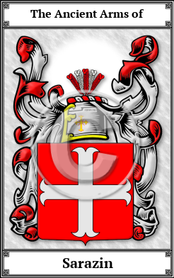 Sarazin Family Crest Download (JPG) Book Plated - 600 DPI