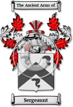Sergeaunt Family Crest Download (jpg) Legacy Series - 150 DPI