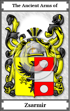 Zsarmir Family Crest Download (JPG)  Book Plated - 150 DPI