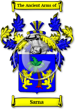 Sarna Family Crest Download (jpg) Legacy Series - 150 DPI
